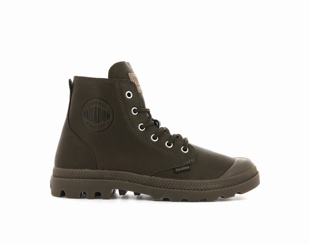 Palladium Pampa Hi Koža Ul Muške Čizme Tamno Smeđe ||MQ2763904||